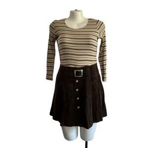 Diana Marco Multicolor Striped Plus Size Dress: 80s, 90s